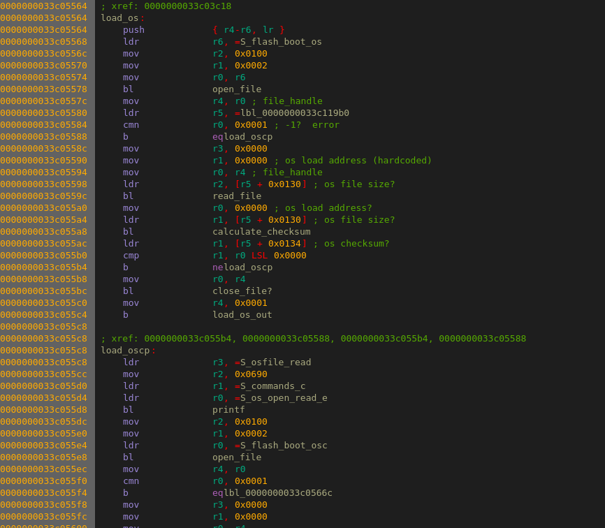 OS Load Disassembly