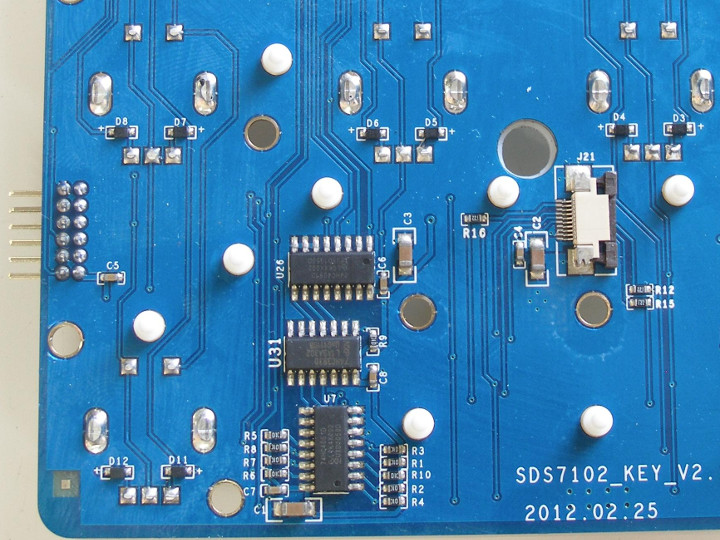 Front panel circuitry